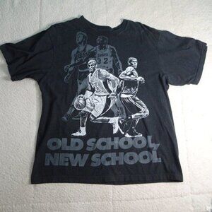 NBA Old/New School Bird, Magic, MJ & Kobe Black XL